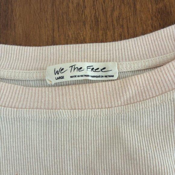 Free People We The Free Patchwork Boho Sweatshirt Large Paisley Lace Pullover - Picture 6 of 9